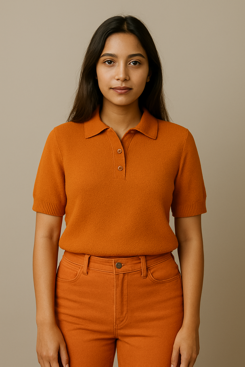orange polo